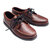 QUODDY #501782 BLUCHER MOCCASIN pebbled brown画像