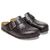 BIRKENSTOCK BOSTON WIRE BUCKLE NATURAL LEATHER REGULAR BLACK 1030691画像