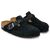 BIRKENSTOCK BOSTON BRAIDED SUEDE LEATHER REGULAR BLACK 1030561画像