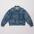 ULTERIOR VINTAGE WASHED SELVEDGE DENIM PLEATED JKT UBJ66-LC273-V画像