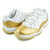 NIKE WMNS AIR JORDAN 11 RETRO LOW Mothers Day wht/metallic gold-team gold AH7860-102画像