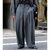 NONNOTTE Drape Doeskin Cloth Draping Crotch Box Pleats One-Tuck Trousers N-26A-020画像