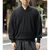 NONNOTTE Pure Cashmere Knit Draping Shawl Collar V Pullover N-26A-103画像