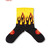 COOKMAN Rib Crew Socks Flame Black Yellow 233-63972画像