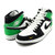 NIKE AIR JORDAN 1 MID SE summit wht/blk-lucky grn II9812-100画像