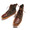YUKETEN hunting moccasin boots/ herringbone brown画像