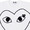 PLAY COMME des GARCONS オープンハートTシャツ WHITExBLACK画像
