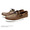 DANASSA LEATHER DECK SHOES PULL UP L.BROWN 5356画像