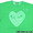 PLAY COMME des GARCONS × D&DEPARTMENT ハート ロゴ Tシャツ GREEN画像