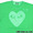 PLAY COMME des GARCONS &times; D&DEPARTMENT ハート ロゴ Tシャツ GREEN画像