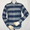 SAMURAI JEANS SIBS12-L インディゴボーダーワークシャツ長袖画像