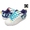 DC SHOES WOMEN'S COURT GRAFFIK SE TURQUOISE/VARSITY PURPLE (TQV) 301043 TQV画像