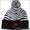 JOY RICH ZEBRA POMP BEANIE BLACK画像