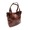 CORONADO LEATHER AMERICAN CARRY TOTE BAG w/STRAP BROWN画像