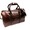 CORONADO LEATHER CXL DUFFLE RUSSET BAG w/STRAP BROWN画像