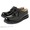 LABORER SHOES SHOES POSTMAN OXFORD BLACK GLASS LEATHER 13FA-001画像