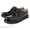 LABORER SHOES SHOES POSTMAN OXFORD BLACK GLASS LEATHER 13FA-001画像