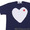 PLAY COMME des GARCONS ホワイトハート ワッペン Tシャツ AZ-T184-051画像