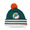 Mitchell & Ness MIAMI DOLPHINS KINIT BEANIE AQUAxORANGE MNMMD036画像