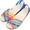 crocs huarache mini wedge w CERULEAN BLUE/MULTI 14384-4FQ画像