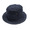 Hanna Hats LINEN PORKPIE HAT/navy画像