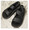 THE SANDALMAN VELCRO STRAP SANDAL HORWEEN LEATHER BLACK画像