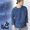 go slow caravan インディゴ 鹿の子 7分 ラグラン TEE 341923画像