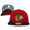 NEW ERA CHICAGO BLACKHAWKS STANLEY CUP 6X CHAMPS SNAPBACK REDxBLACK LVNECBH123画像