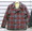 THE FLAT HEAD F-OWJ-103 HEAVY MELTON CHECK COAT画像