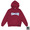SWAGGER FIRE PATTERN PULLOVER HOODIE BURGUNDY画像
