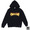 SWAGGER FIRE PATTERN PULLOVER HOODIE BLACK画像
