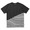 BLACK SCALE COLOR BLOCK STRIPE T-SHIRT (BLACK)画像