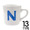 Ron Herman Alphabet MUG WHITExBLUE アルファベットN-Z画像