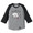 MINOS 3/4 GYUUKI RAGLAN TEE (GRAY&times;BLACK) MNQ6-TE14画像