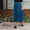 AVIREX VELOUR CUT PLEATED MAXI SKIRT 6276069画像