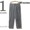 Workers Officer Trousers, 2-Tack Straight, Black Chambray画像