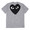 PLAY COMME des GARCONS BACK HEART TEE GRAY画像