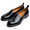 CHORD NUMBER EIGHT LEATHER SLIP ON BLACK N8M1H3-AC08画像