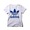 adidas Originals LITTLE TRF TEE White/Blue CD8437画像