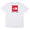 THE NORTH FACE S/S RED BOX LOGO TEE WHITExBLACK画像