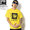 reversal SQUARE LOGO DRY H/MESH TEE -YELLOW- RV18SS010画像
