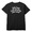CRIMIE LETTER NEEDLE WORK V NECK POCKET SHORT SLEEVE T-SHIRT (BLACK) C1H3-TE03画像