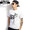 DOUBLE STEAL BLACK HALF&HALF TEE -WHITE- 983-14210画像