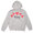 PLAY COMME des GARCONS MEN'S FIVE RED HEART HOODIE GRAY画像