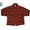 CORONA CS022-18-05 NAVY UTILITY PLAID COTTON JAC SHIRT/brown x red画像