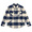 Brixton DURHAM L/S FLANNEL NAVY×CREAM 01084画像