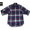 IKE BEHAR MF1501LB FREED0M FIT L/S B.D FLANNEL SHIRTS navy x red画像