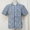THE FLAT HEAD INDIGO CHECK S/S SHIRT F-SCO-007S画像