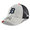 NEW ERA DETROIT TIGERS HEATHERED TURN TRUCKER MESH CAP H.GREYxNAVY FF3061810画像
