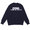 CDG COMME des GARCONS LOGO CREW NECK SWEATSHIRT NAVY画像